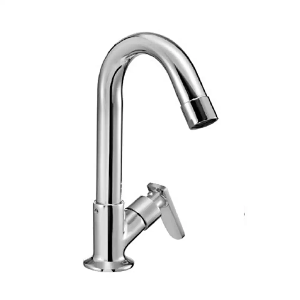 Parryware T1903A1 Casa Deck Mounted Swan Pillar Tap- Chrome Finish