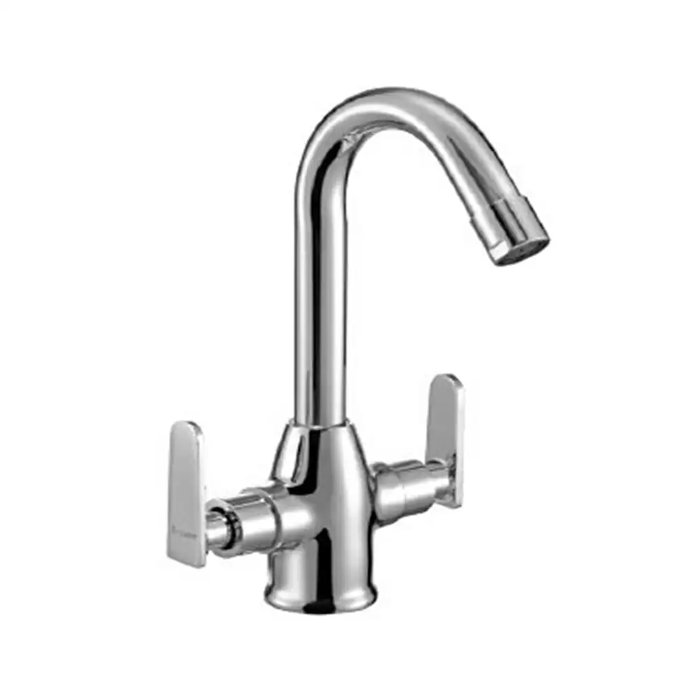 Parryware T1914A1 Casa Deck Mounted Basin Mixer Center Hole- Chrome Finish