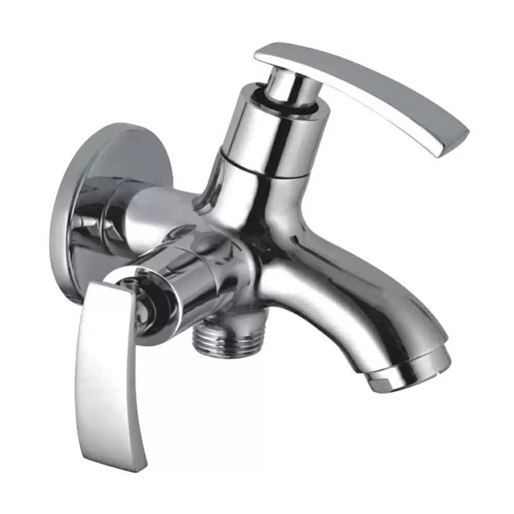 Natraj VG 2713 Virgin Series Brass 2 In 1 Long Nose Tap- Chrome Finish