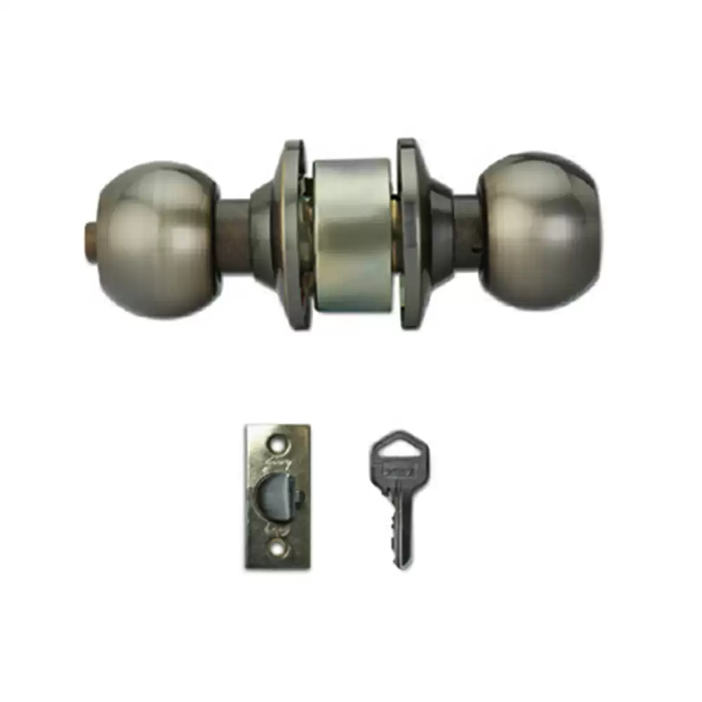 Godrej Antique Brass Classic Cylindrical Lock Set for Entrance Doors