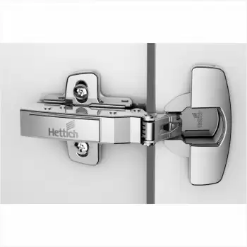 Hettich Sensys 8645i Thick Door Hinge (0 Crank) With Mounting Plate