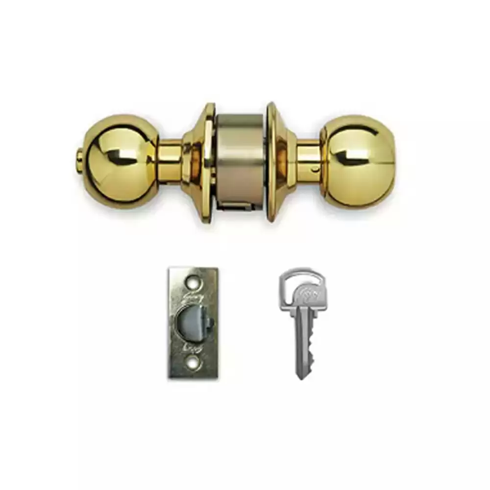 Godrej Brass Classic Cylindrical Lock Set for Entrance Doors