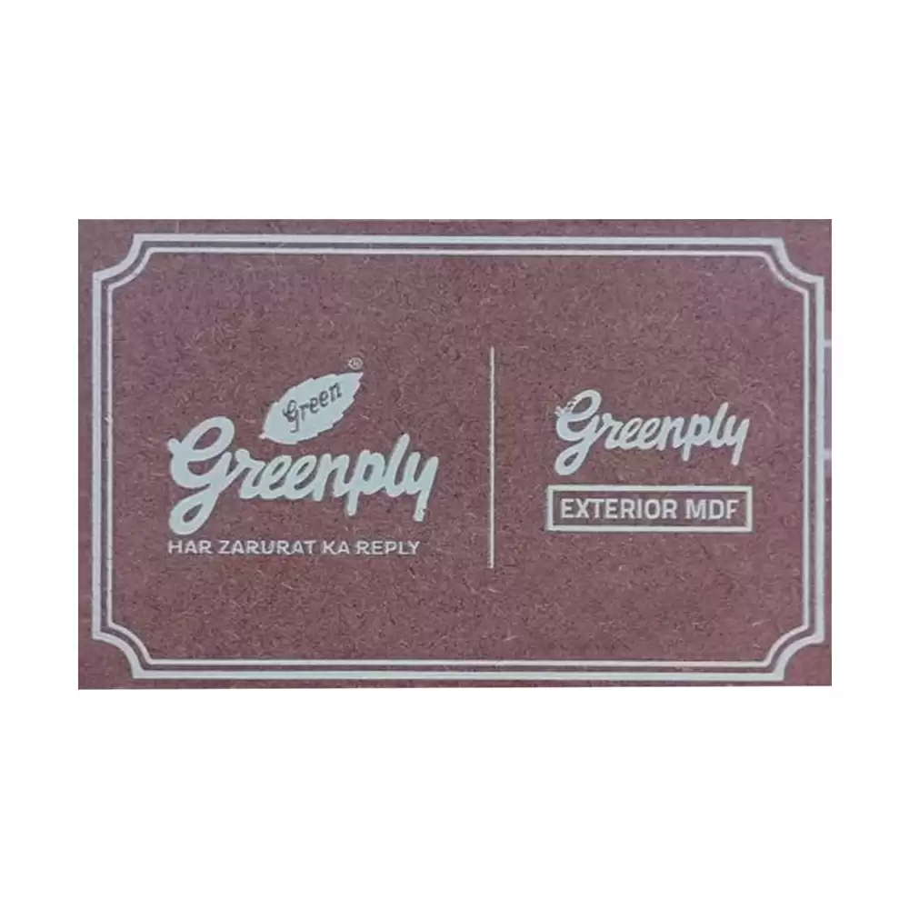 Greenply 3.3 mm Thick Exterior Grade Plain MDF Board (8 L x 4 W) Feet