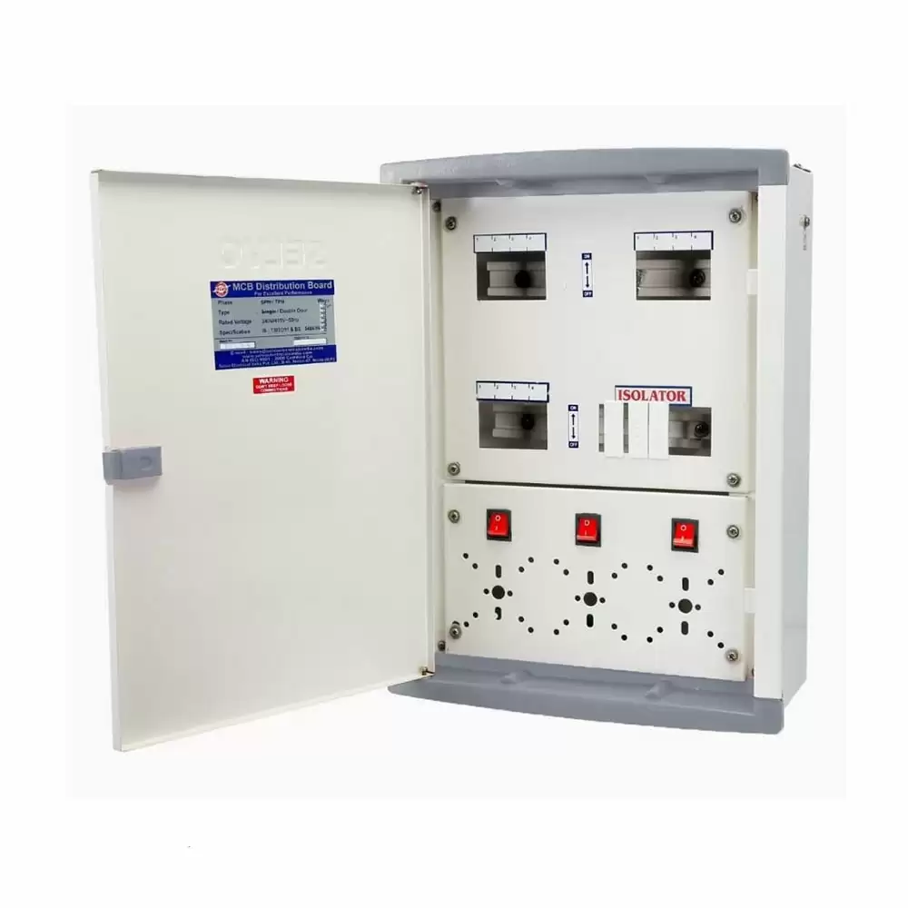 Selvo 4 Ways TPN Phase Selector Distribution Board Without Rotary Switch Fitted- GSELTPS11053