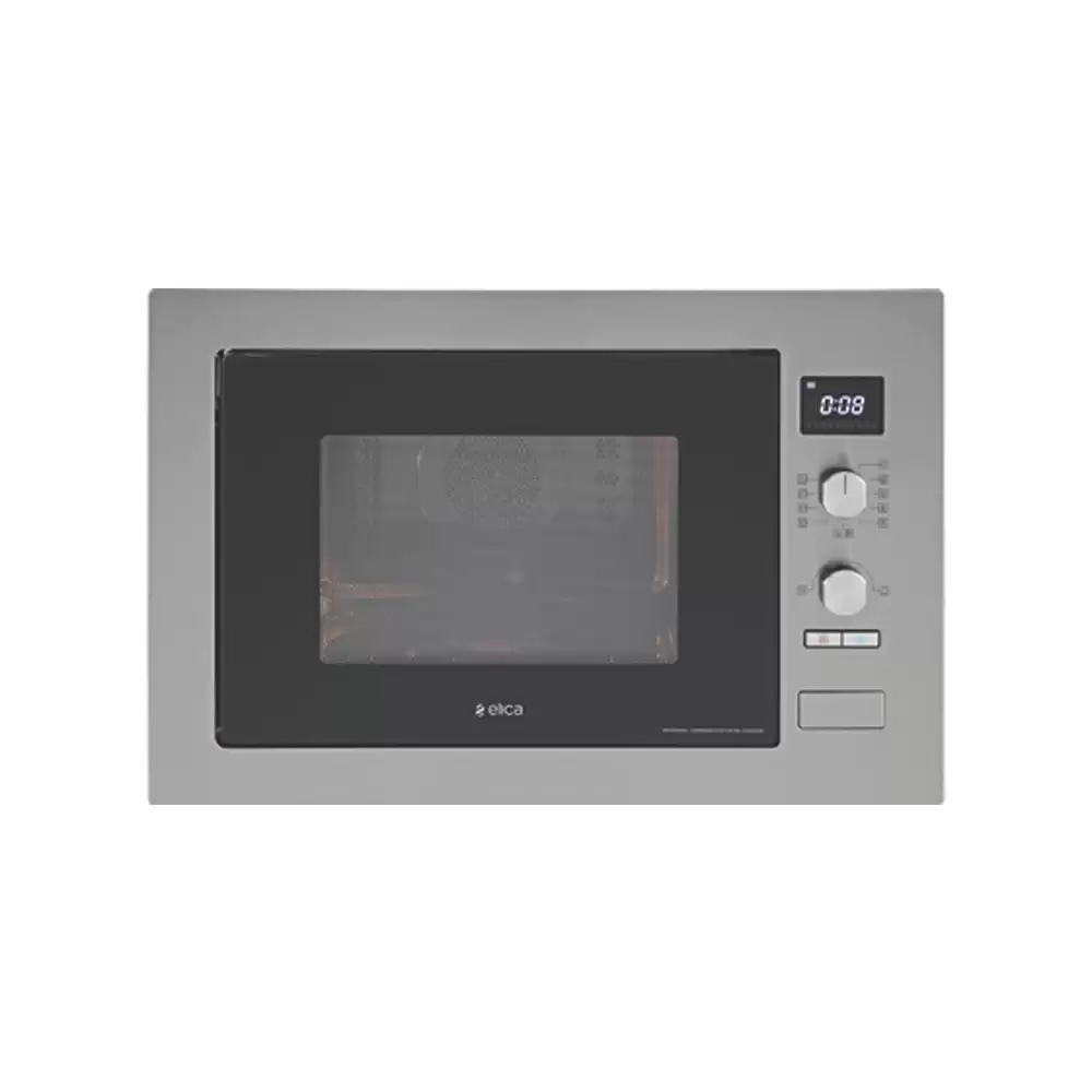 Elica EPBI MW 340 Electronic Control With LED Display Built-In-Microwave With Grill + Convection, Capacity 34 Liter (Silver)