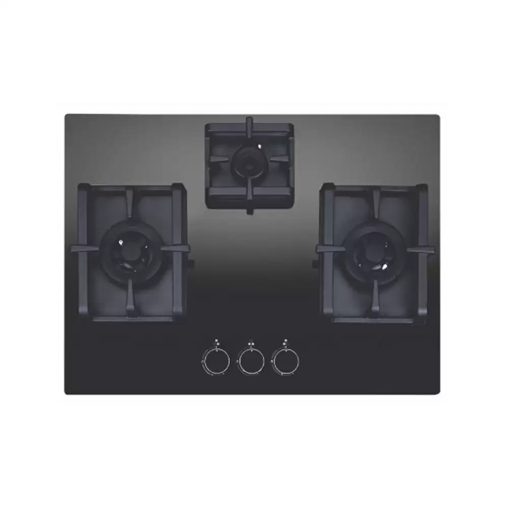 Elica Flexi Pro Max AB MFC 3B 70 DX 70 cm 4 Burner Auto Ignition Glass Top Built-in Hob - (Black)