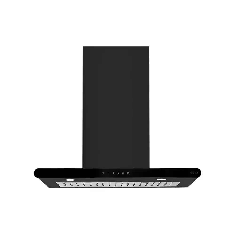 Elica Galaxy ETB PLUS LTW NERO T4V LED 60 cm Baffle Filter Kitchen Chimney, Suction Capacity 1220 m³/hr (Black)