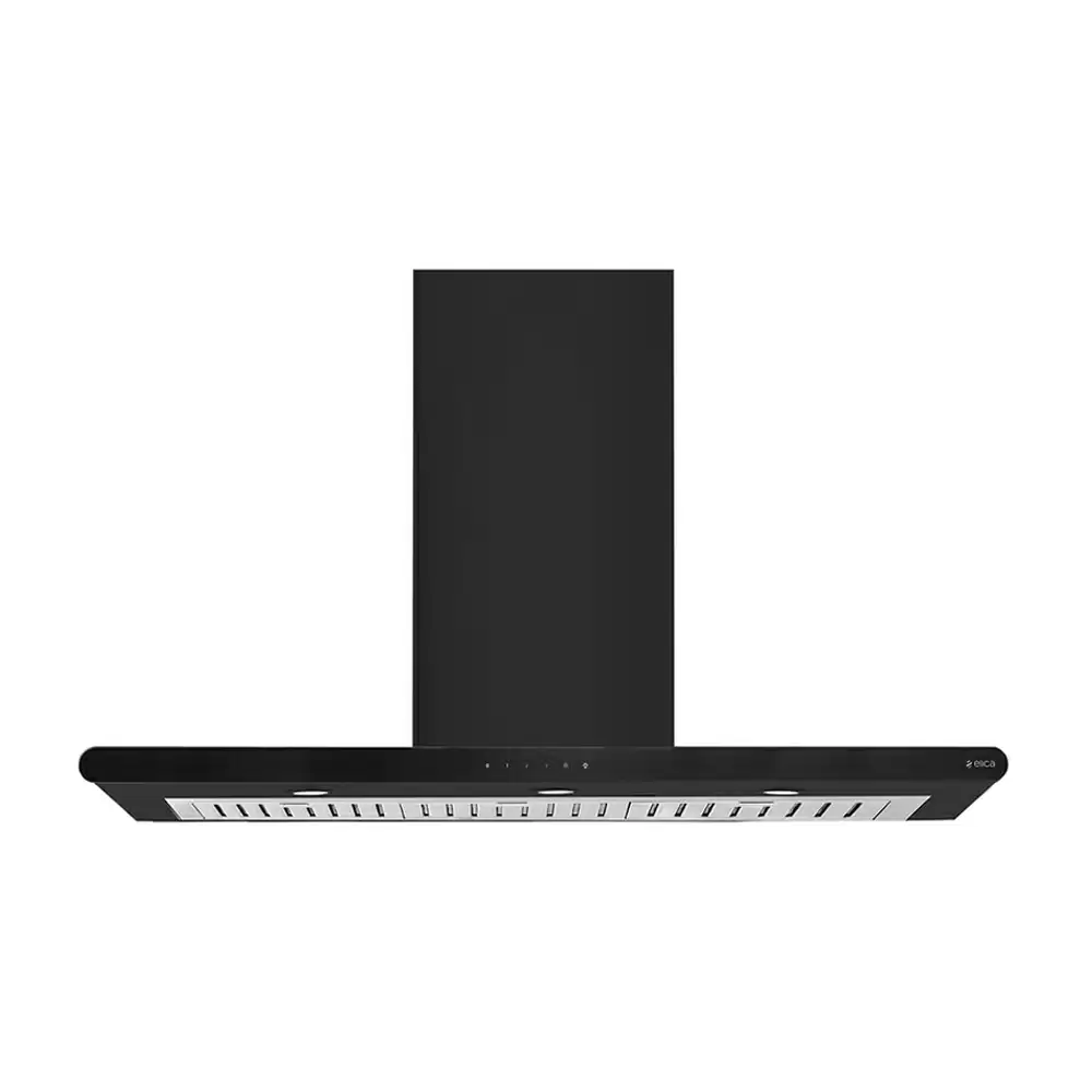 Elica Galaxy ETB PLUS LTW NERO T4V LED 90 cm Baffle Filter Kitchen Chimney, Suction Capacity 1220 m³/hr (Black)