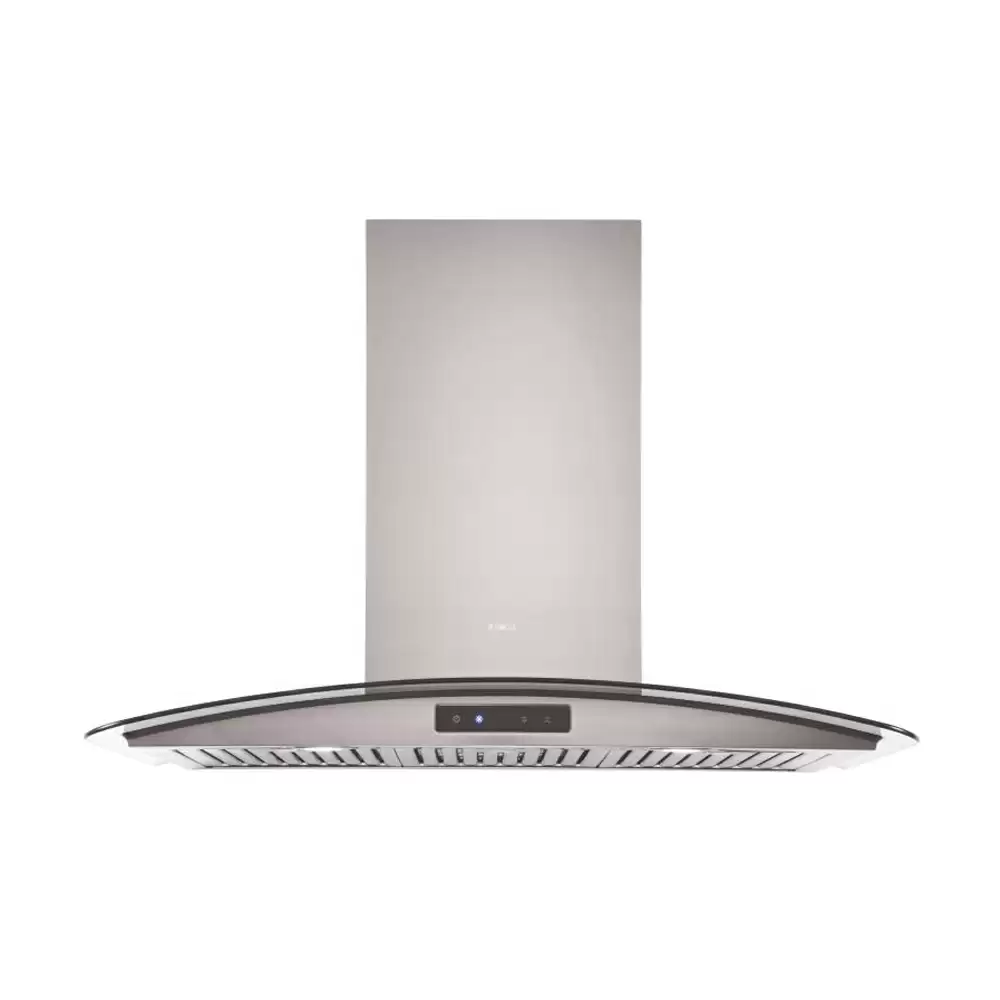 Elica Glace Trim ETB PLUS LTW 903 TC3V LED 90 cm Baffle Filter Kitchen Chimney, Suction Capacity 1150 m³/hr (Silver)