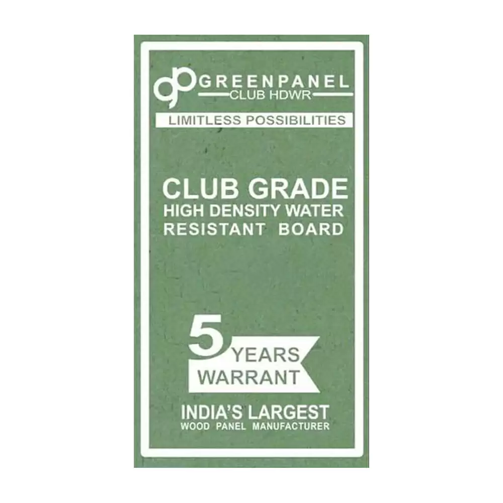 Greenpanel Club Grade 3 mm Thick Plain HDWR Board (8 L x 4 W) Feet