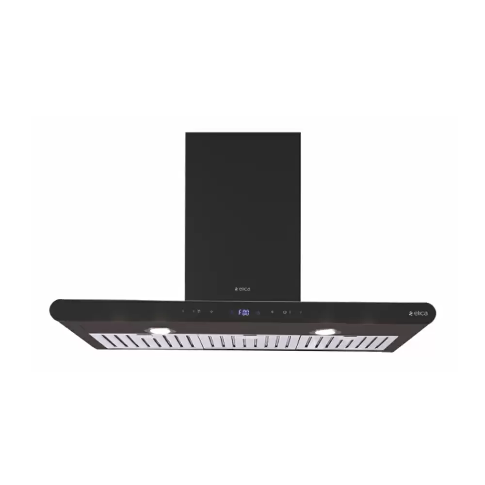 Elica Ismart Galaxy BF LTW NERO 90 cm Baffle Filter Kitchen Chimney, Airflow 2500 RPM (Black)