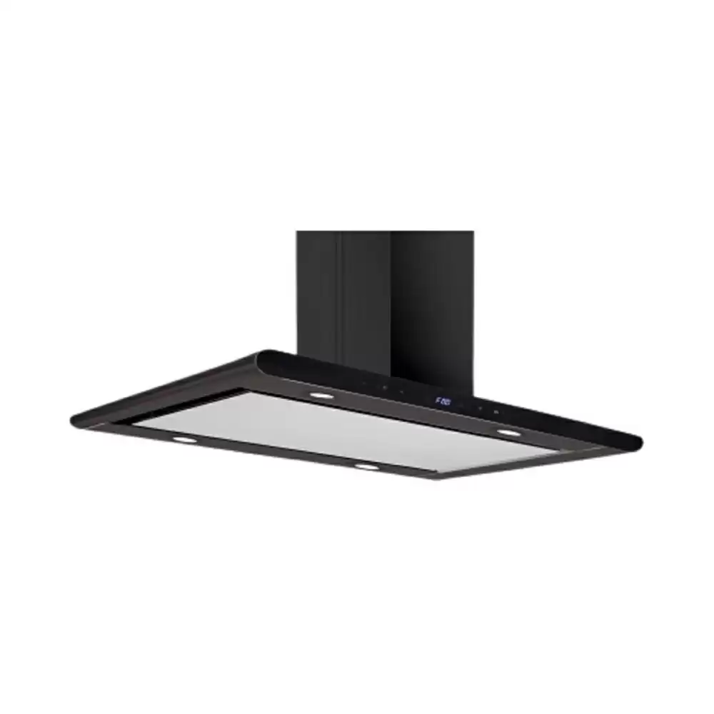 Elica Ismart Galaxy EDS Island LTW NERO 90 cm 3D Filter Kitchen Chimney, Airflow 2500 RPM (Black)