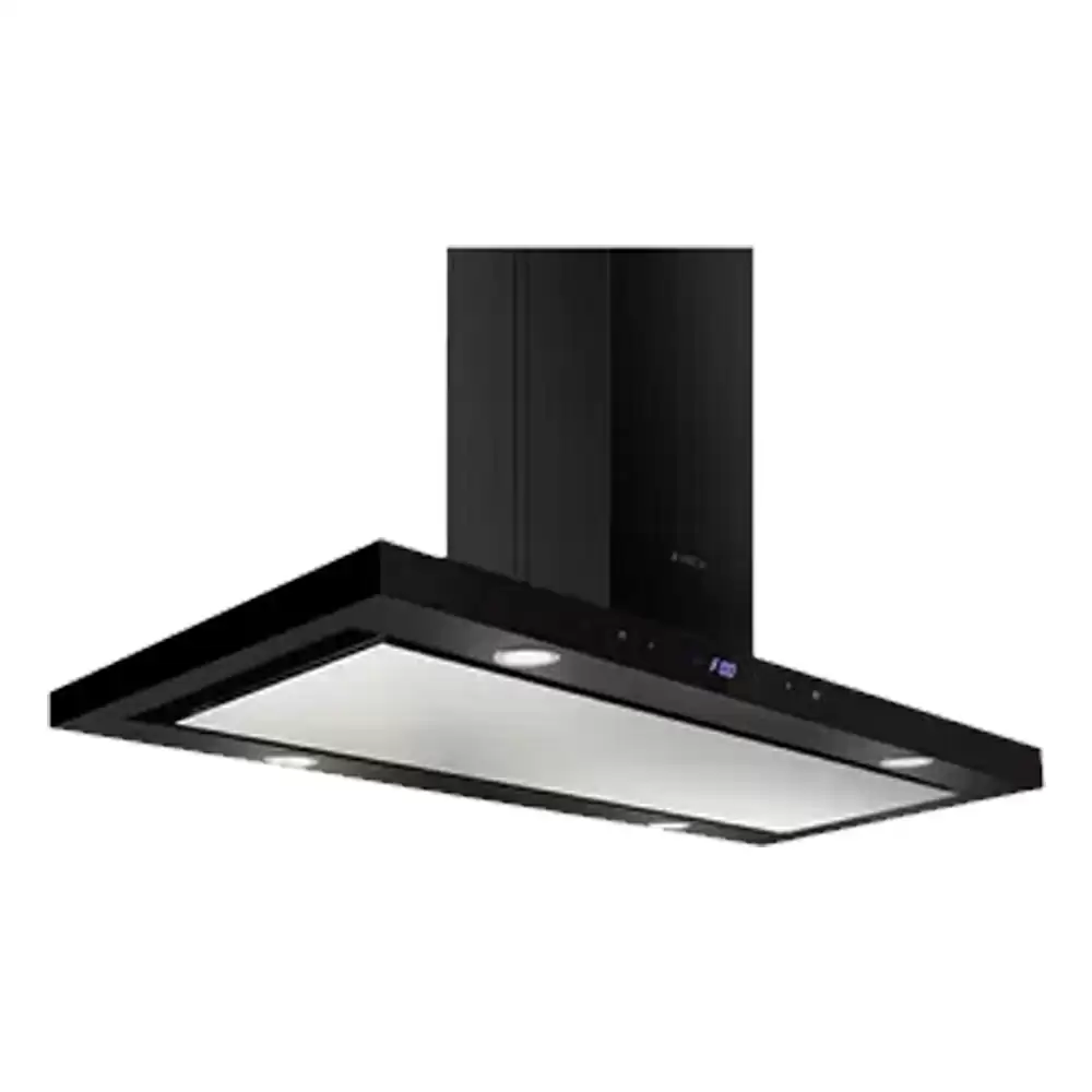 Elica Ismart SPOT H4 EDS Island LTW NERO 90 cm Filter Mesh Kitchen Chimney, Airflow 2500 RPM (Black)