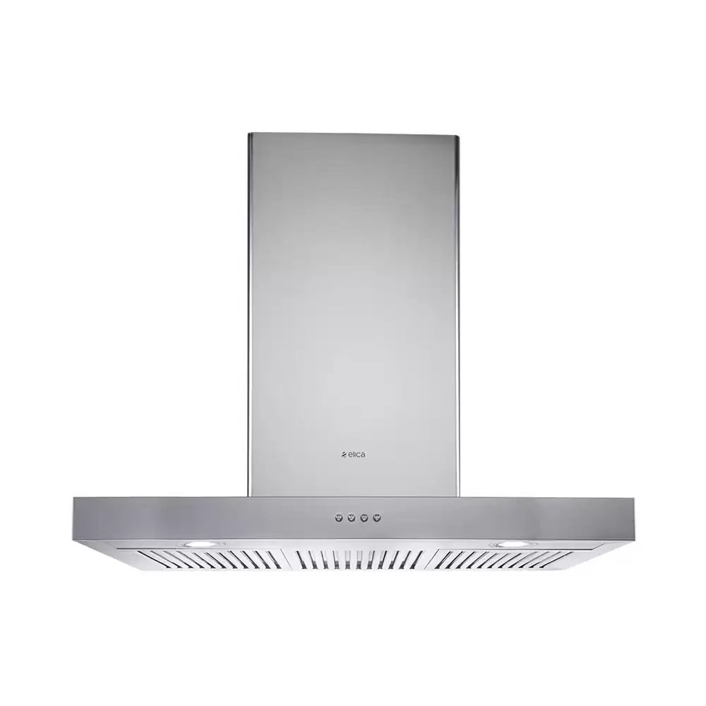 Elica SPOT NG ETB PLUS LTW PB LED Baffle Filter  Kitchen Chimney, Suction Capacity 1220 m³/hr (Silver)