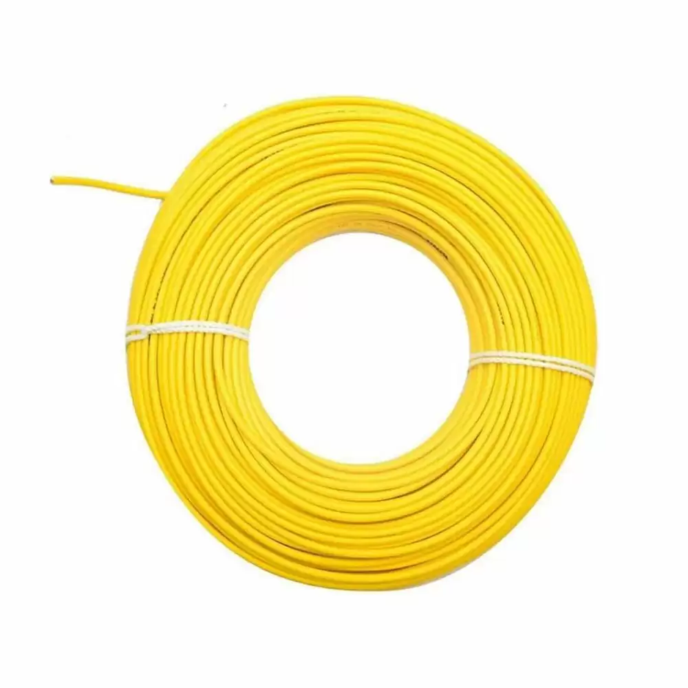 Polycab Optima+ 0.75 Sq. mm  FRLF-PVC Insulated Single Core Copper Electric Wire - 300 Meter (Yellow)