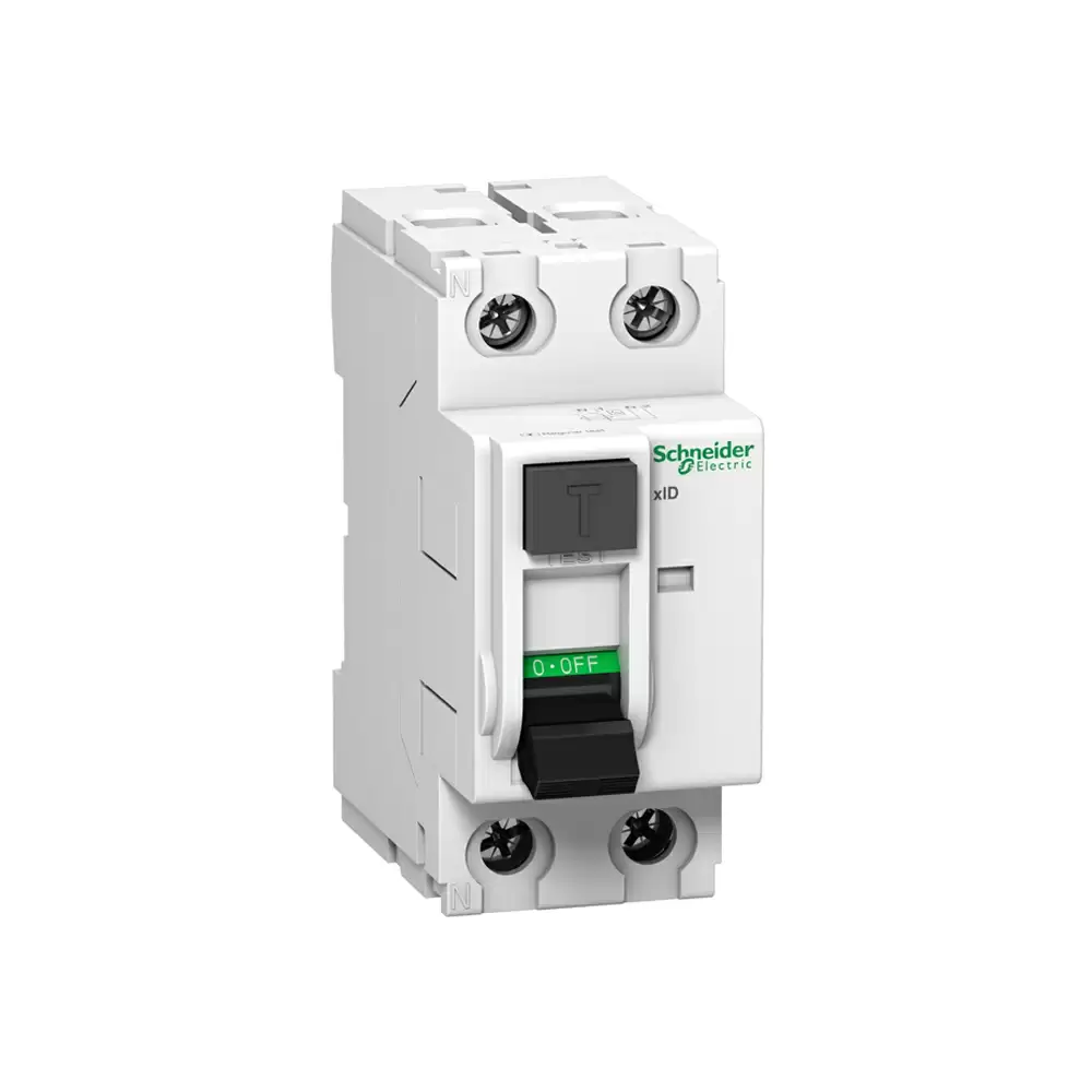 Schneider Electric Acti9 xID 25 Amp Double Pole 100mA AC RCCB