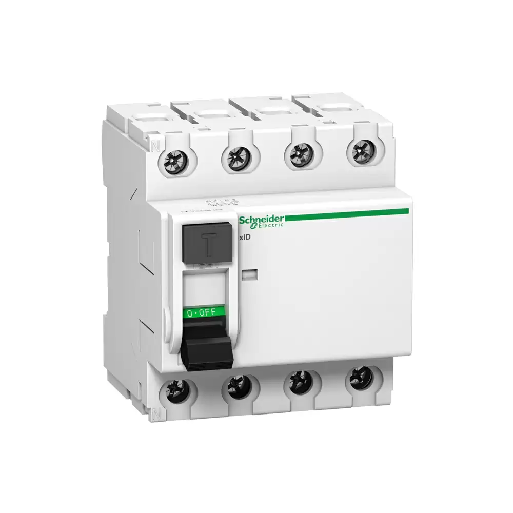 Schneider Electric Acti9 xID 25 Amp Four Pole 100mA AC RCCB