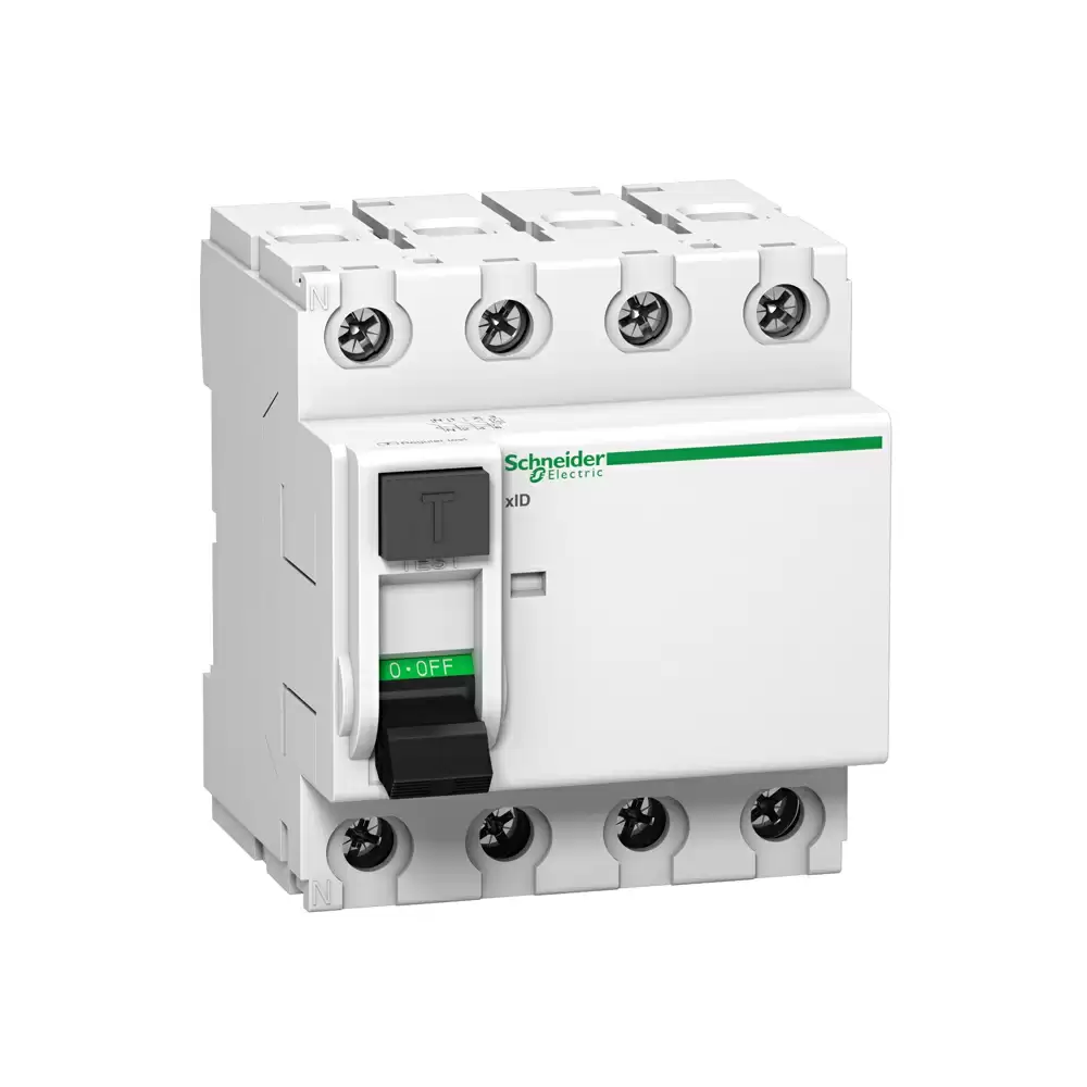 Schneider Electric Acti9 xID 40 Amp Four Pole 30mA AC RCCB