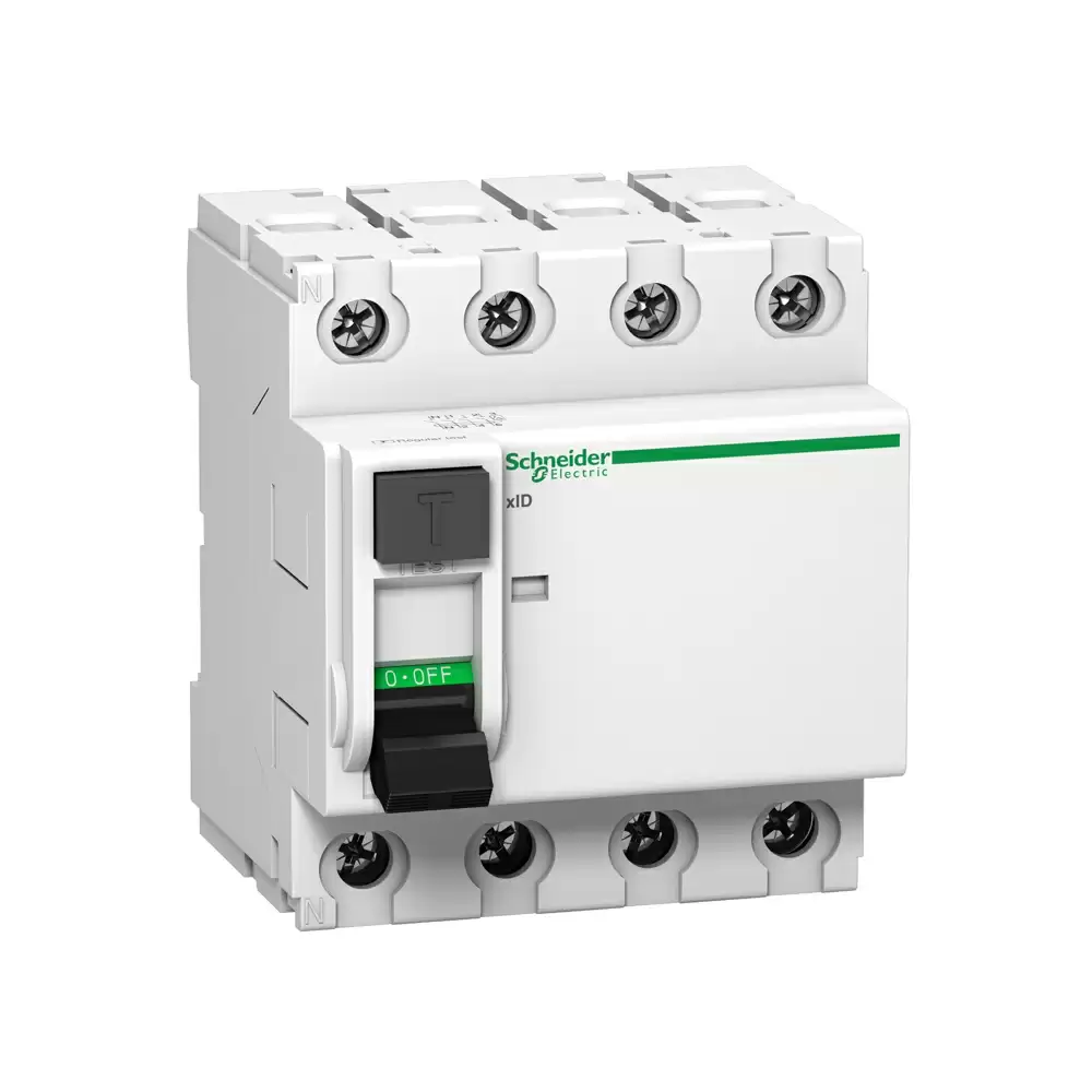 Schneider Electric Acti9 xID 40 Amp Four Pole 100mA AC RCCB