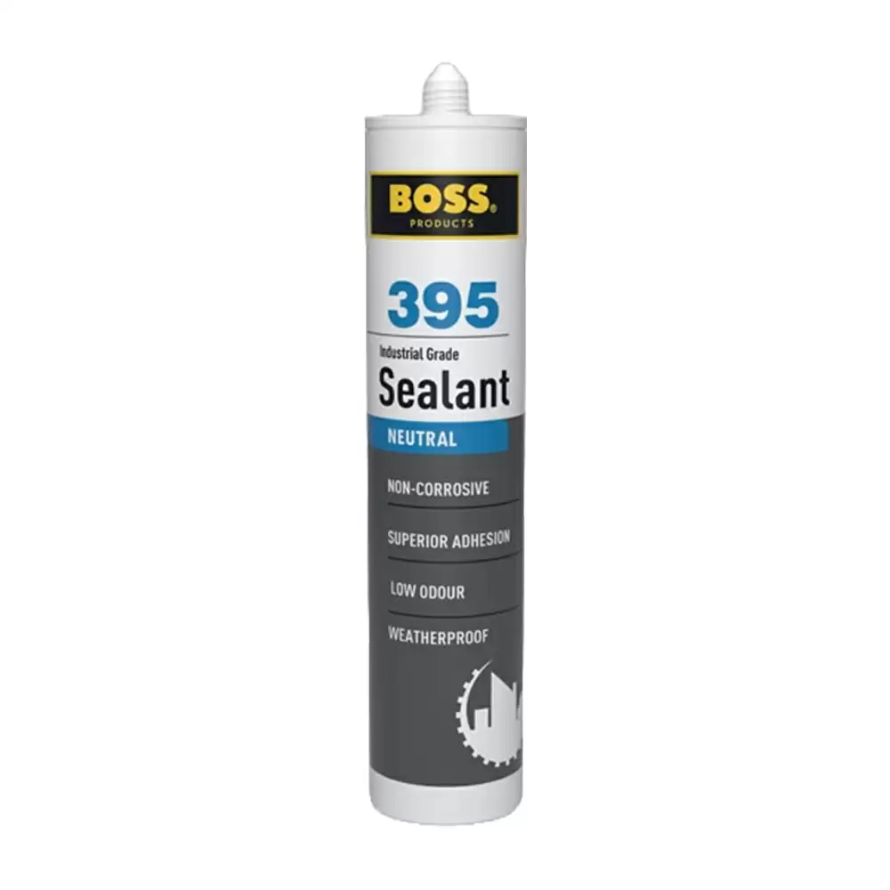 Boss 395 Neutral Industrial Silicone Sealant - Clear (280 ml)