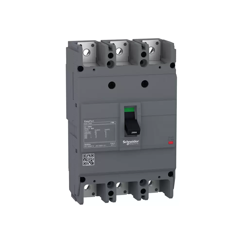 Schneider Electric EZC250F 250 Amp Three Pole 3d Easypact TMD Circuit Breaker