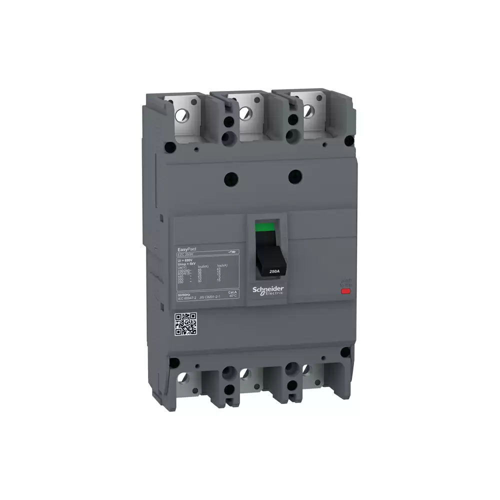 Schneider Electric EZC250H 200 Amp Three Pole 3d Easypact TMD Circuit Breaker