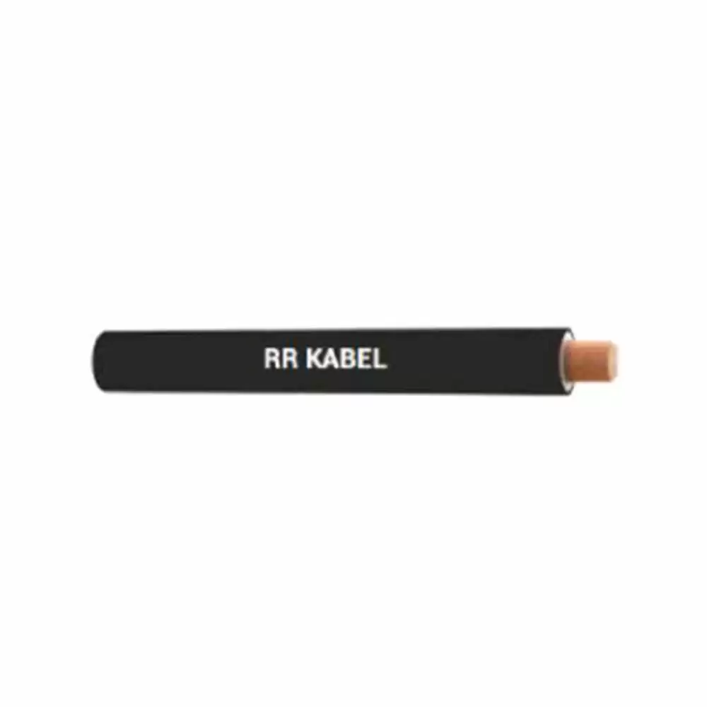 RR Kabel FR HSF 180 Meter PVC Insulated 100% Copper Industrial Cables- 6.0 Sq mm (Black)