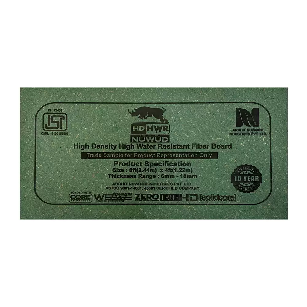 Nuwud Plain 16.75 mm Thick HDHWR  Board (8 L x 4 W) Feet