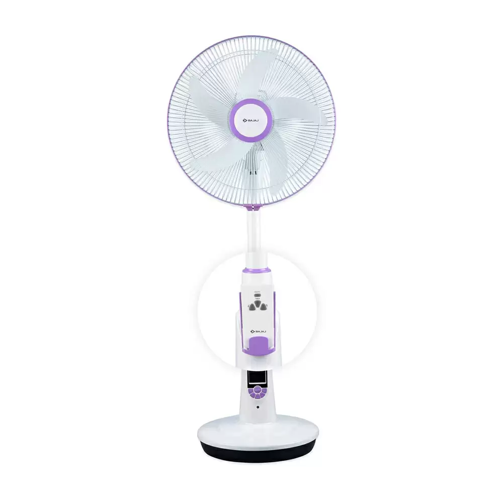 Bajaj Nuvo 5 Watt Pedestal Fan - 400 mm (Plum Purple)