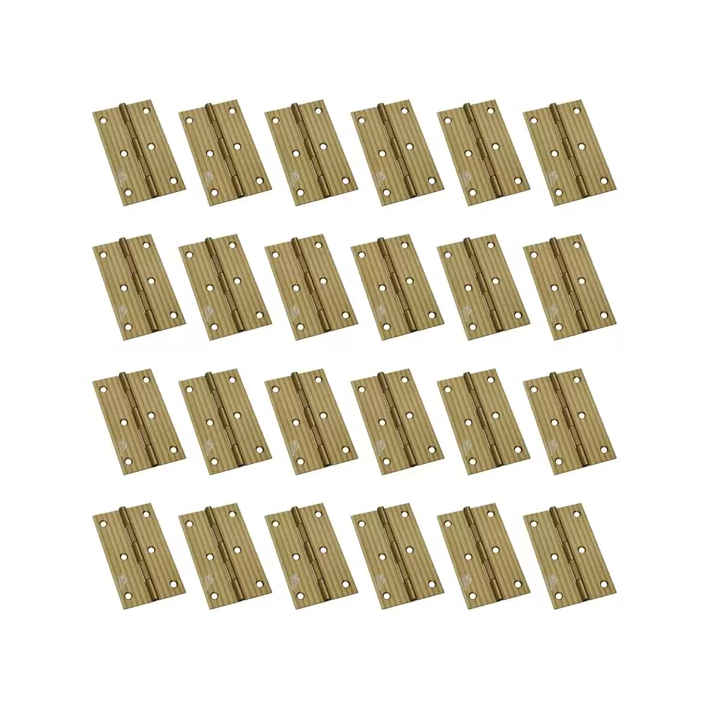 Atlantic Heavy Door Hinges 3 Inch x 12 Gauge, 2.4 mm Thickness - Antique Finish (Pack of 24 Pcs)