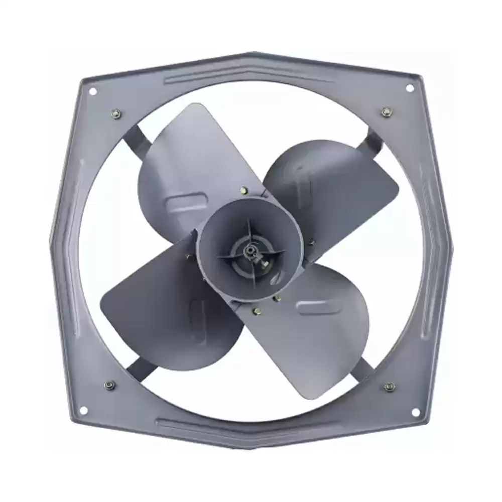 Bajaj Supreme Dlx ISI 1400rpm 1Ph Heavy Duty Industrial Exhaust Fan - 450 mm (Grey)