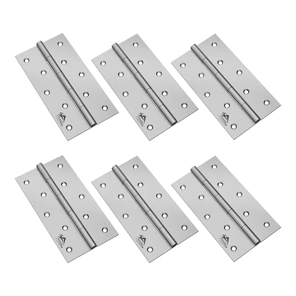 Atlantic Heavy Door Hinges 5 Inch x 10 Gauge, 3 mm Thickness - Matt Finish (Pack of 6 Pcs)