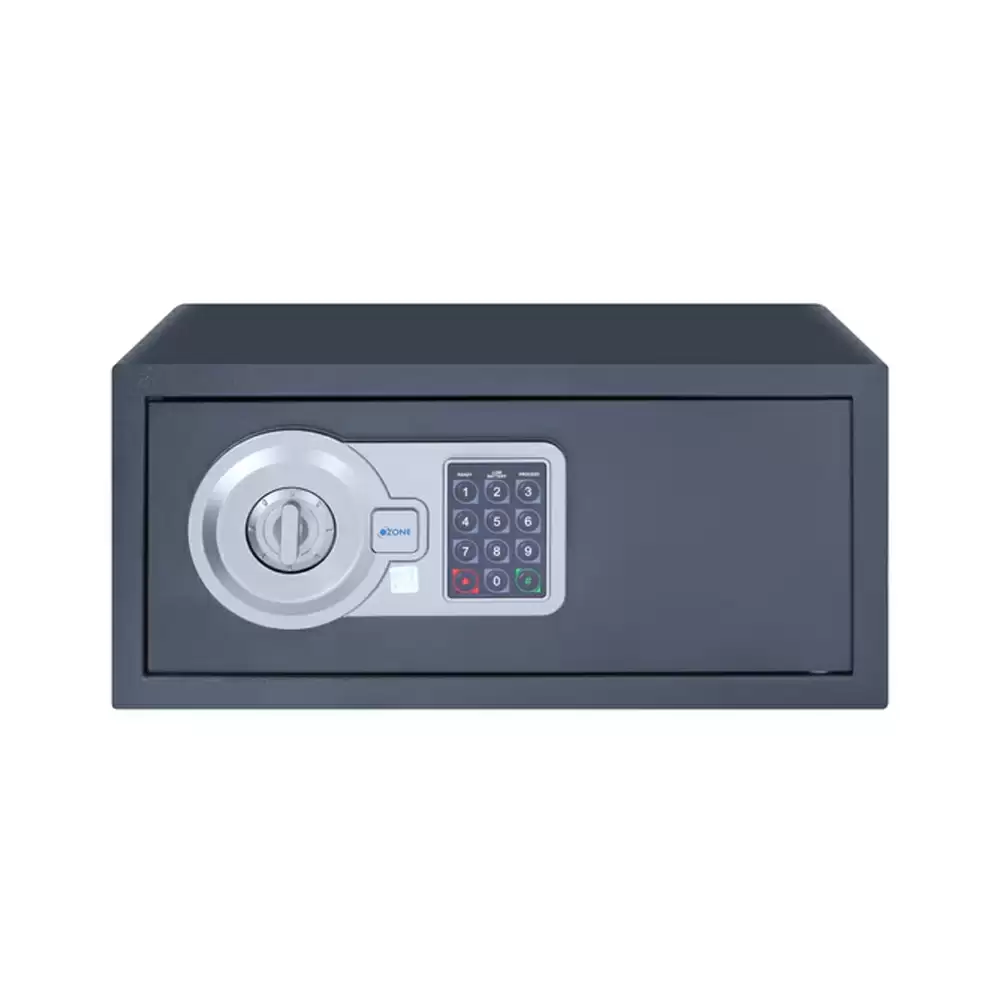 Ozone Agate Laptop (26.4 Litre) Electronic Safe Locker For Home With Pin Code & Key Access, Black - 10.7 Kg (2 Years Warranty)