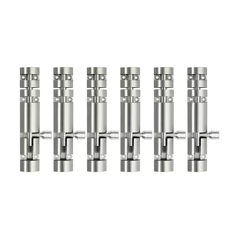 Atlantic Zaylo Aluminium 18 Inch Tower Bolt - S.S. Finish (Pack of 6 Pcs)