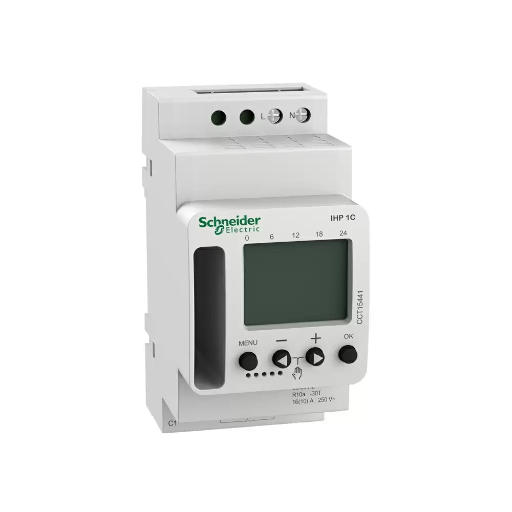 Schneider Electric Acti 9 IHP 1C w 24h/7d Programmable Time Switch