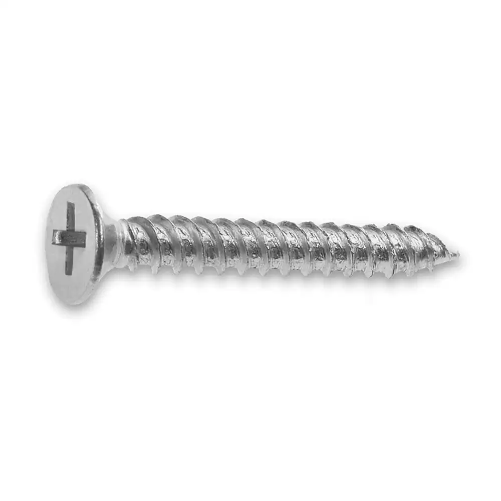 Atlantic MS Steel 3/4 Inch Screw - S.S Finish (Pack of 48 Pcs)