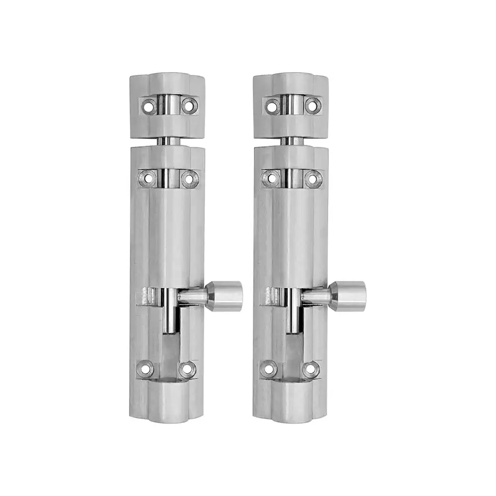 Atlantic Flower Aluminium 24 Inches Tower Bolt - S.S. Finish (Pack of 2 pcs)