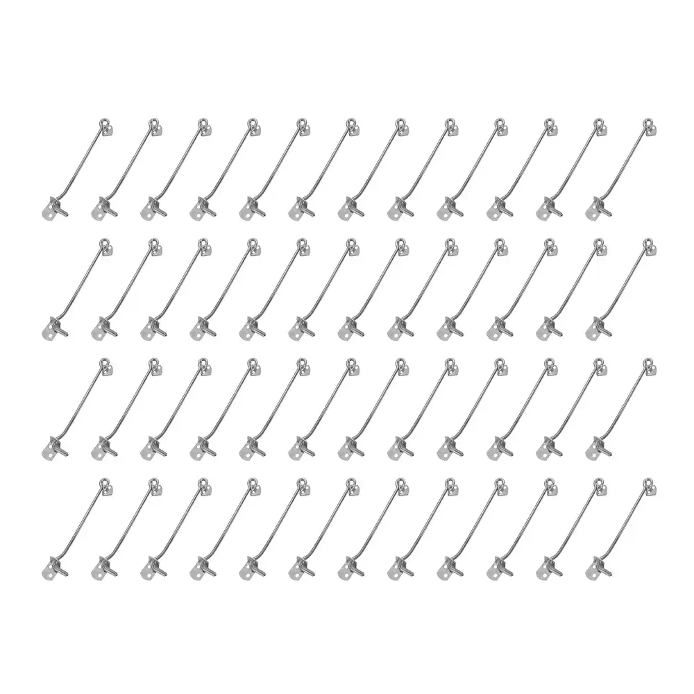 Atlantic Stainless Steel 5 Inch X 6 mm Gate Hook - Matt Finish (Pack of 48 Pcs)