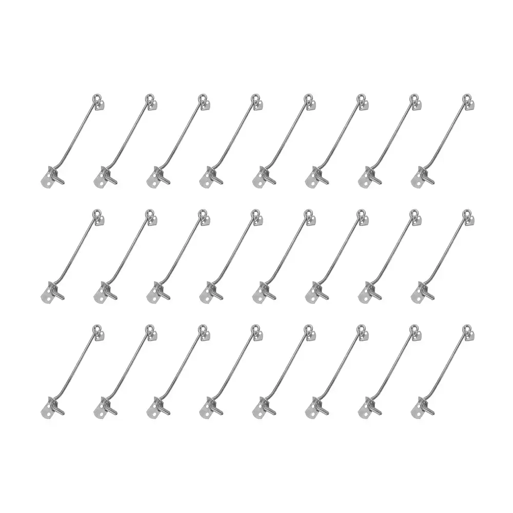 Atlantic Stainless Steel 5 Inch X 6 mm Gate Hook - Matt Finish (Pack of 24 Pcs)