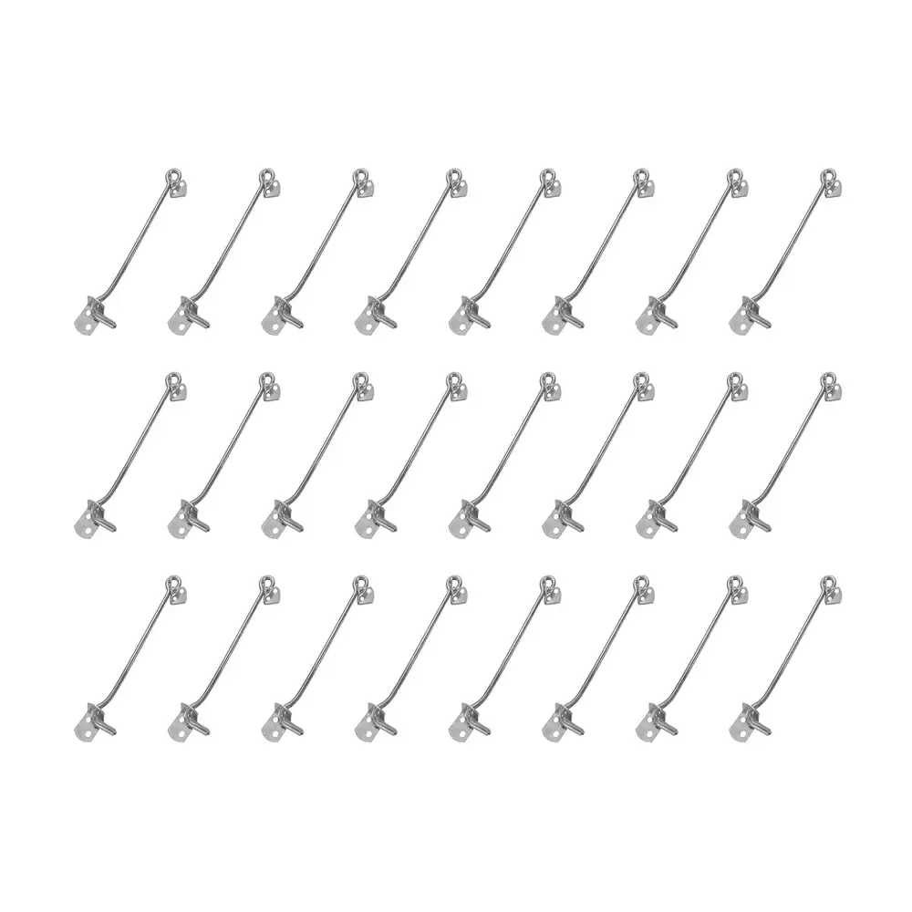 Atlantic Stainless Steel 6 Inch X 6 mm Gate Hook - Matt Finish (Pack of 24 Pcs)