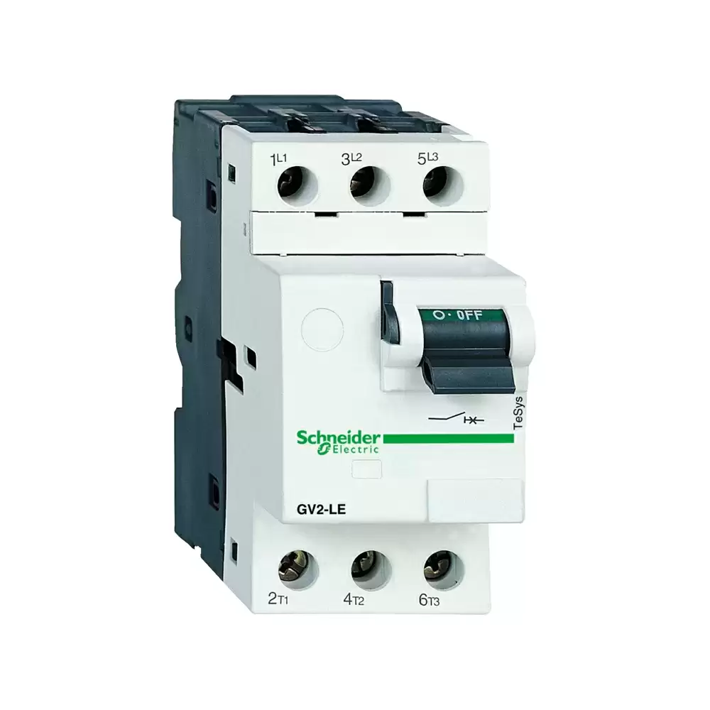 Schneider Electric TeSys GV2 10 Amp Three Pole Toggle Control Magnetic Motor Circuit Breaker