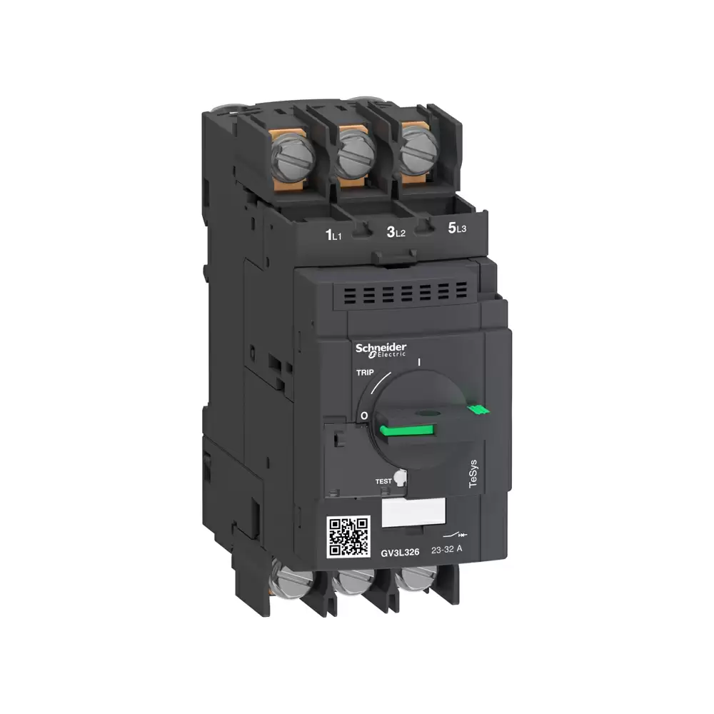 Schneider Electric TeSys GV3 32 Amp Three Pole Magnetic Rotary Handle Lugs Terminals Motor Circuit Breaker