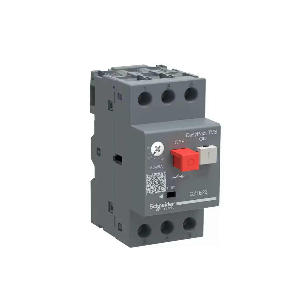 Schneider Electric GZ1 1 - 1.6 Amp 3 Poles 3d Thermomagnetic Trip Unit Motor Circuit Breaker