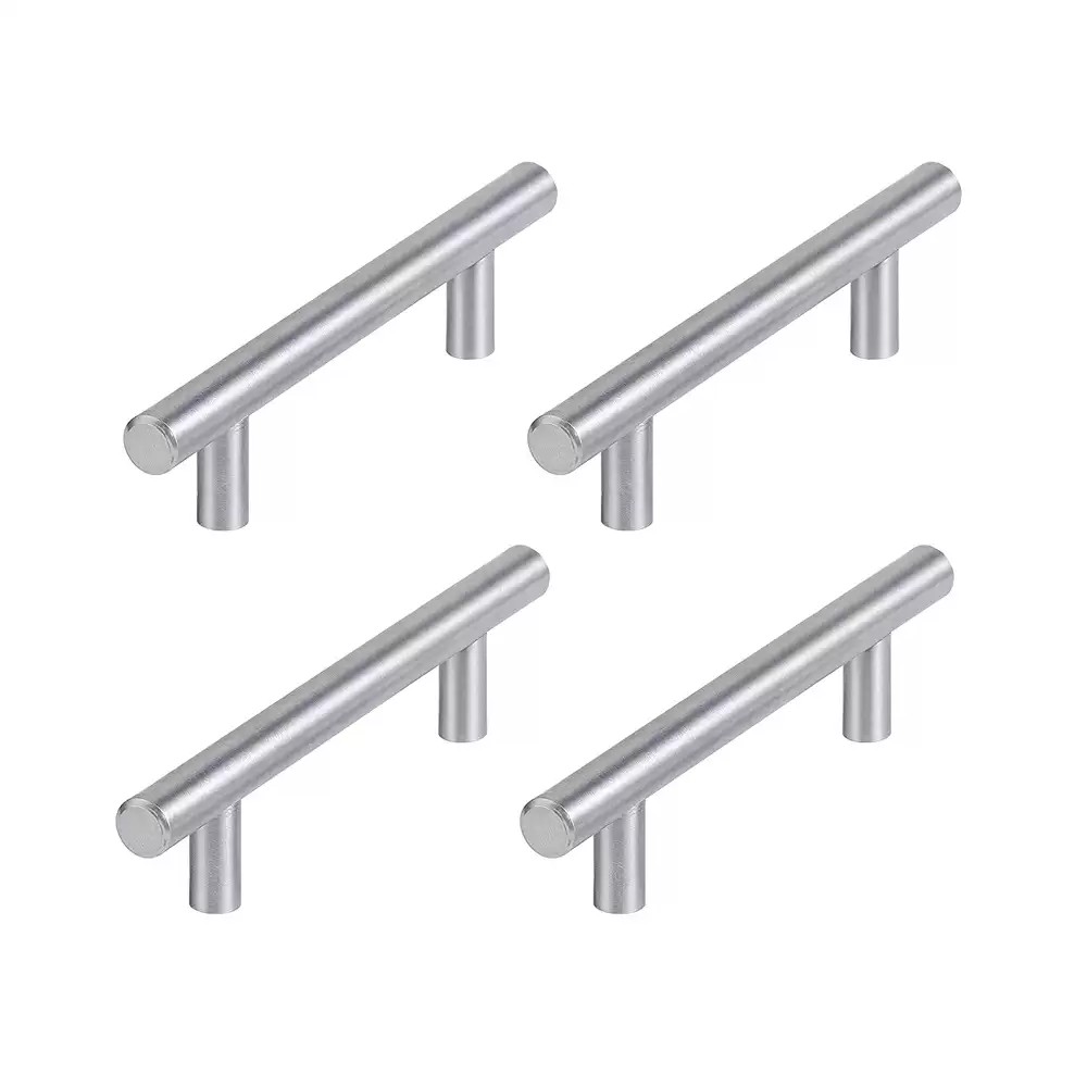 Atlantic Stainless Steel 12.20 Inch Black Coating Handle Pull - Brushed Nickel (Pack of 4 Pcs)