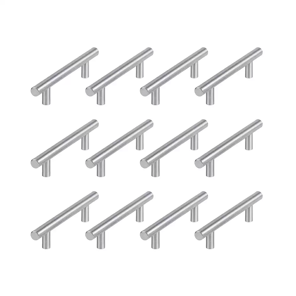 Atlantic Stainless Steel 5.50 Inch Black Coating Handle Pull - Brushed Nickel (Pack of 12 Pcs)