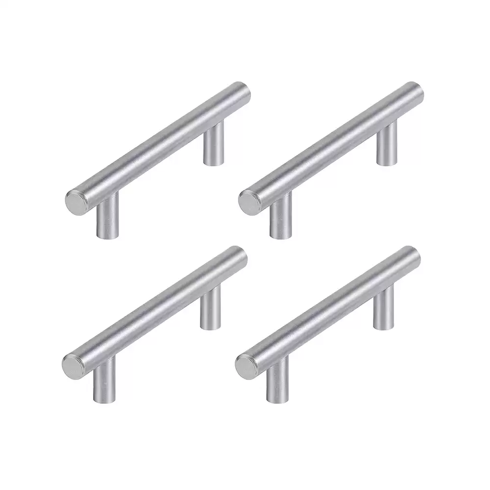 Atlantic Stainless Steel 5.50 Inch Black Coating Handle Pull - Brushed Nickel (Pack of 4 Pcs)