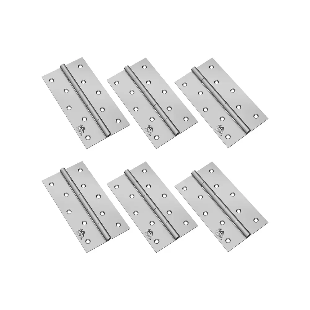 Atlantic Heavy Door Hinges 5 Inch x 14 Gauge, 2 mm Thickness - Matt Finish (Pack of 6 Pcs)