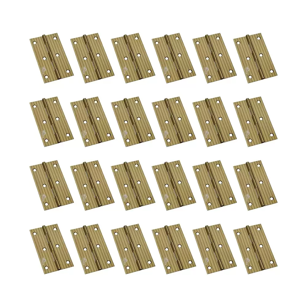 Atlantic Heavy Door Hinges 3 Inch x 14 Gauge, 2 mm Thickness - Antique Finish (Pack of 24 Pcs)