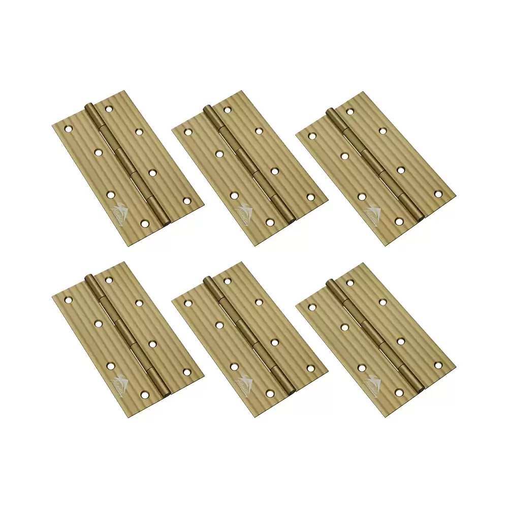 Atlantic Heavy Door Hinges 4 Inch x 14 Gauge, 2 mm Thickness - Antique Finish (Pack of 12 Pcs)