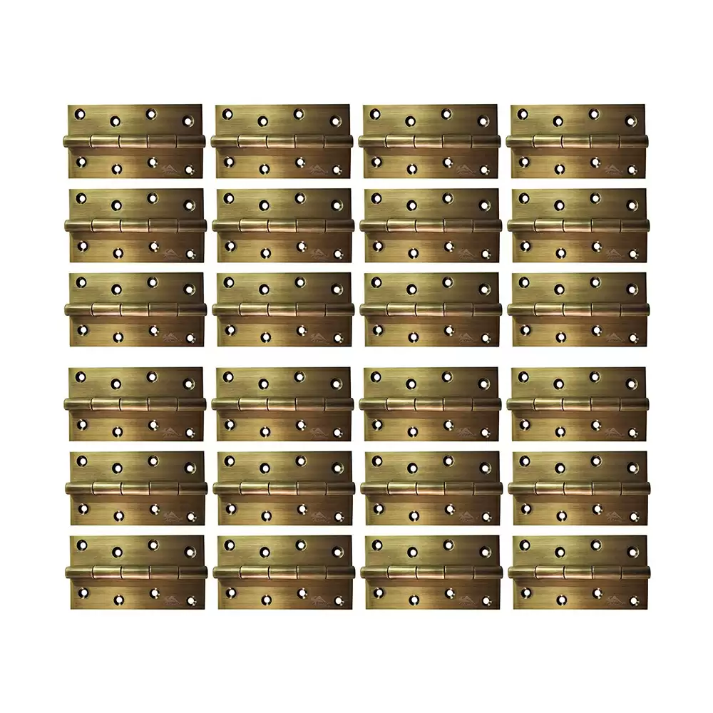 Atlantic Stainless Steel Door Butt Hinges 5 inch x 1.1/2 x 12 Gauge, 2.5 mm Thickness - Antique Finish (Pack of 24 Pcs)